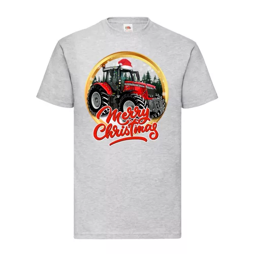tričko massey ferguson vianočne šedé