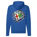 alfa romeo modrá mikina na zips