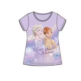   detské krátke tričko disney frozen, top fialový 4-8 rokov