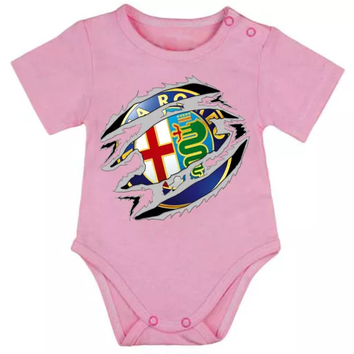 alfa romeo ružové dojenské telo s krátkym rukávom