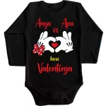 malý valentín mamy a otca! chlapec body pre bábätká s dlhým rukávom