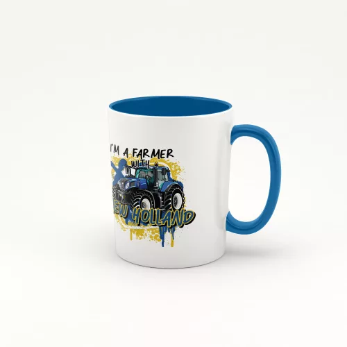 new holland anglický modrý hrnček 