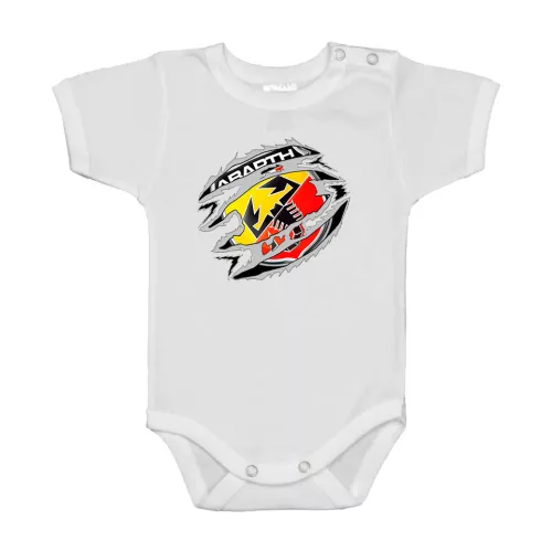 abarth biely krátky rukáv dojenské telo