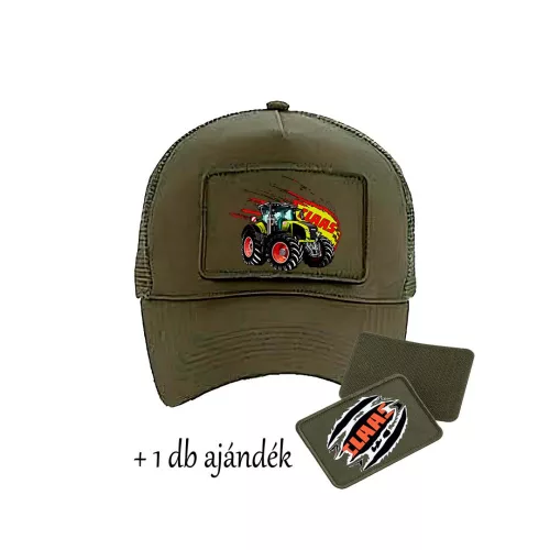 claas axion army zelená baseballová čiapka vymeniteľná nášatia