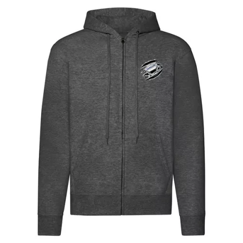 dacia sveter na zips tmavo šedý