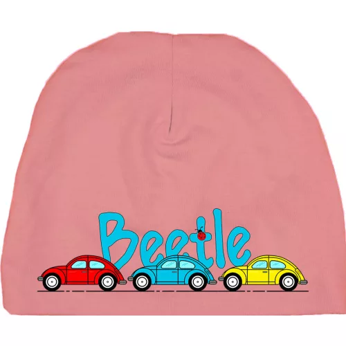 beetle dieťa čiapka  ružový