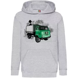 ifa (zelený) detský sveter - sivý