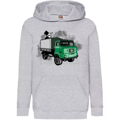 ifa (zelený) detský sveter - sivý