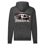 zrínyi ii. tank sveter na zips (tmavošedá)