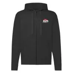 poďme po správnej ceste mikina so zipsom (čierna)