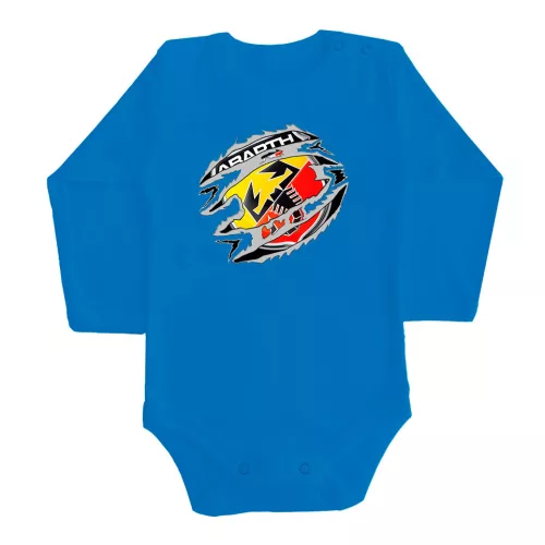 abarth modrá dlhý rukáv dojenské telo