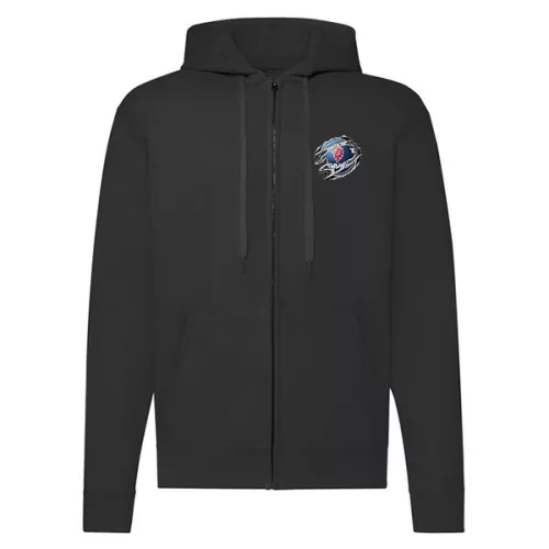 saab čierna sveter s mikinou na zips