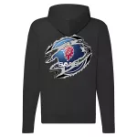 saab čierna sveter s mikinou na zips
