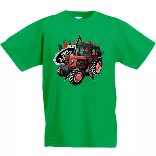 detské tričko mtz 82 traktor zelené