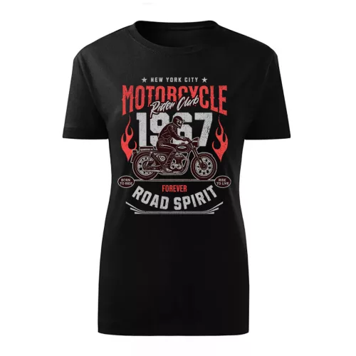 motorcycle road spirit dámske tričko čierne