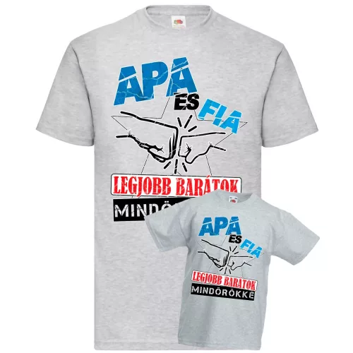 otec a syn najlepší priatelia sivá súprava s detským tričkom