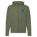 trabant 601 zelená mikina na zips