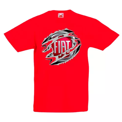 detské tričko fiat červené
