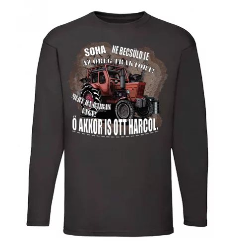 mtz-50 - nikdy nepodceňujte....tričko s dlhým rukávom čierne