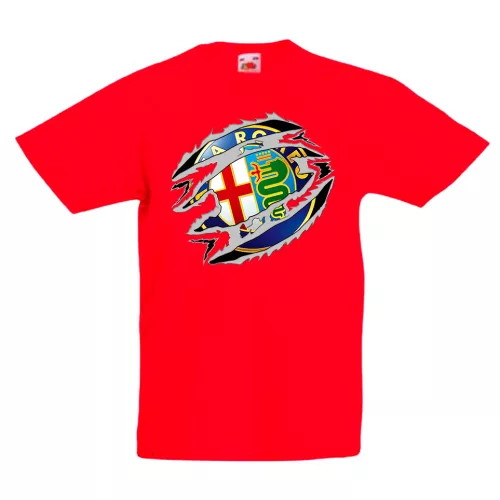 detské tričko alfa romeo červené