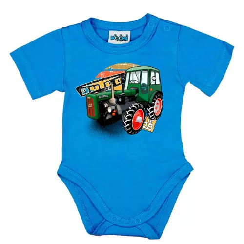 little dutra (ue28) body pre bábätká modrý krátky rukáv