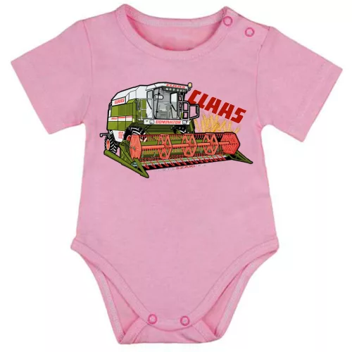 claas ružová body pre bábätká krátky rukáv