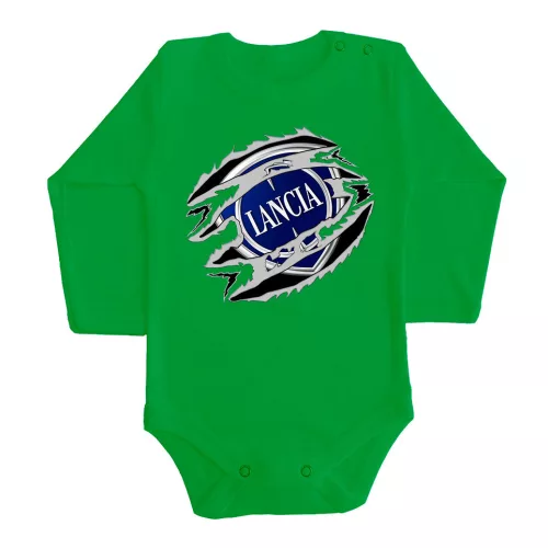lancia zelené dojčenské telo s dlhým rukávom
