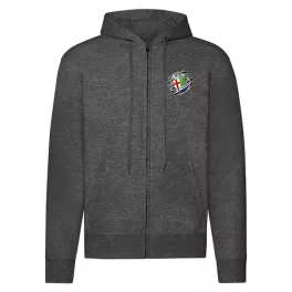 alfa romeo mikina na zips tmavosivá