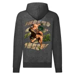 maďarská vizsla tmavosivý sveter na zips