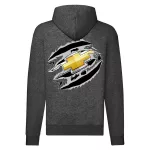 chevrolet zips tmavá šedá mikina