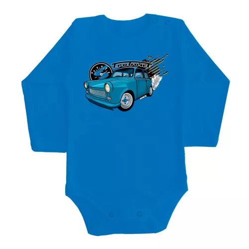trabant 601 modrá dlhý rukáv dojčenské telo