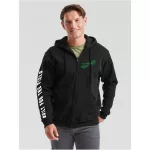 čierna mikina so zipsom fendt style