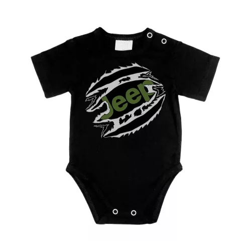 jeep čierna body s krátkymi rukávmi