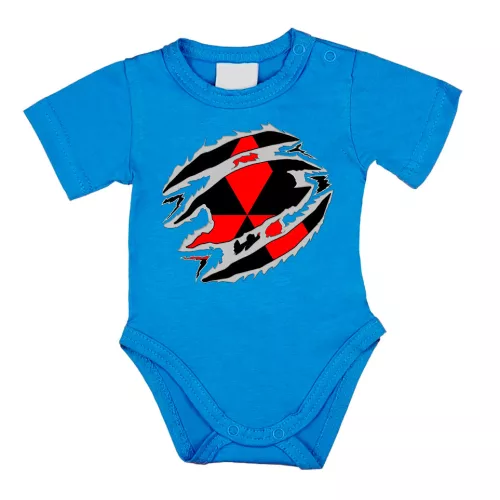 mitsubishi modrá body s krátkym rukávom