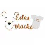 sladké telíčko pre bábätko medvedíka