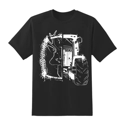 jd  design čierne tričko biely vzor