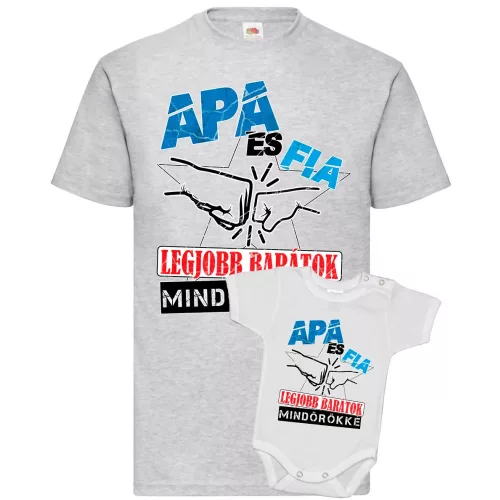 sada otec a syn najlepší priatelia sivá body