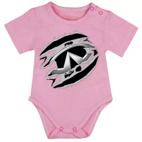 dojenské body infiniti ružové krátky rukáv