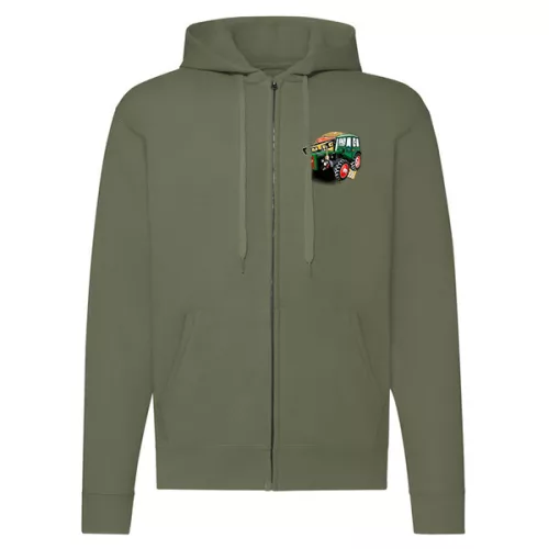 malý dutra zelený sveter s kapucnou