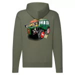 malý dutra zelený sveter s kapucnou