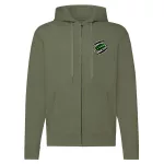 logo fendt zips zelená mikina