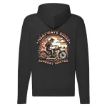 heat wave rider motorcycle mikina na zips, čierna