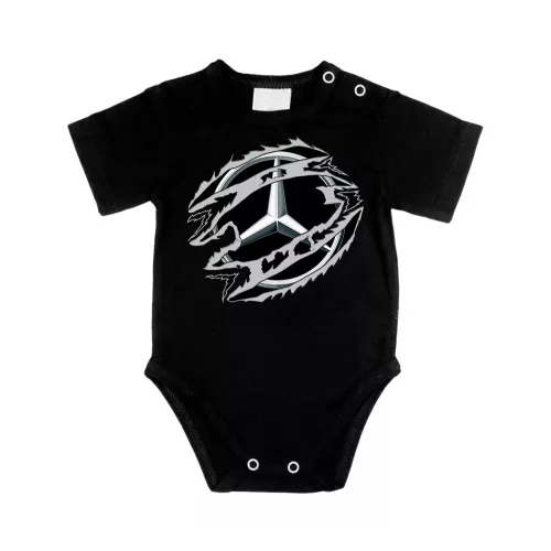 mercedes čierna body s krátkym rukávom