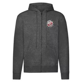 mg zips tmavosivá mikina