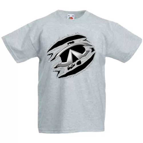 detské tričko infiniti šedé