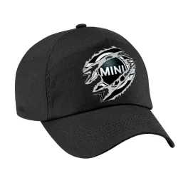 čierna látková mini cooper baseball čiapka