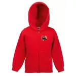 mtz 50 detský sveter na zips - červený