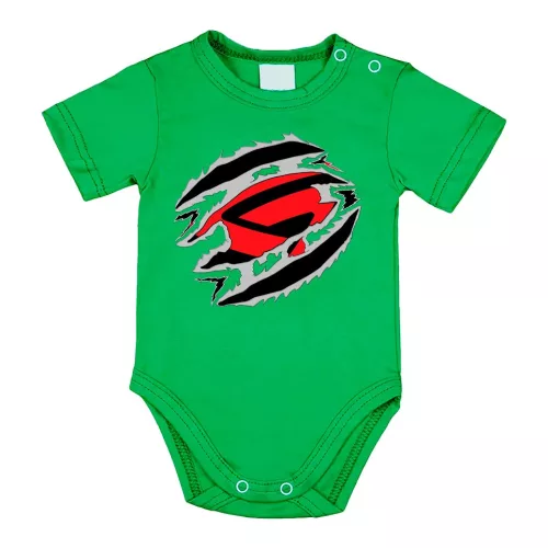 belorusko zelené dojčenské telo s krátkym rukávom