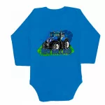 vzor new holland, body pre bábätká modrá long, nohavice a ponožky
