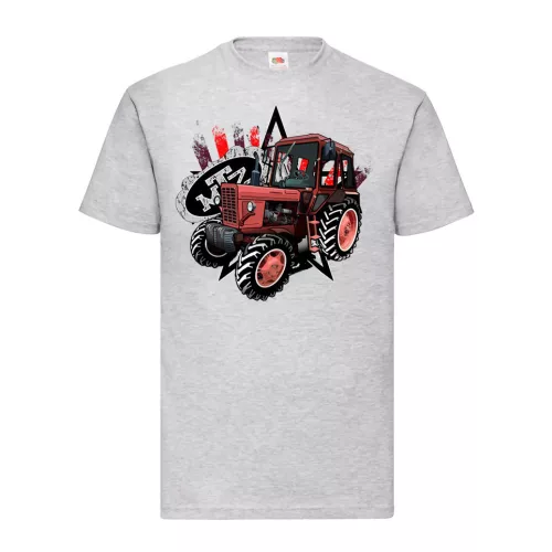 tričko mtz 82 tractor šedé